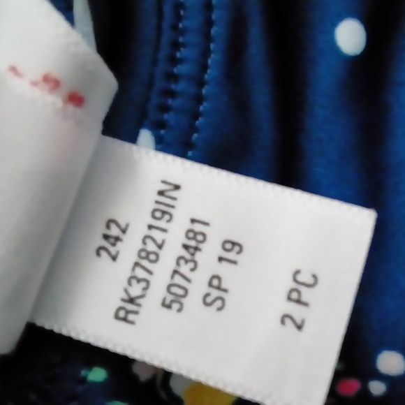 Harper Canyon Ruffle Rashguard Swimsuit Set 12M - Picture 7 of 8